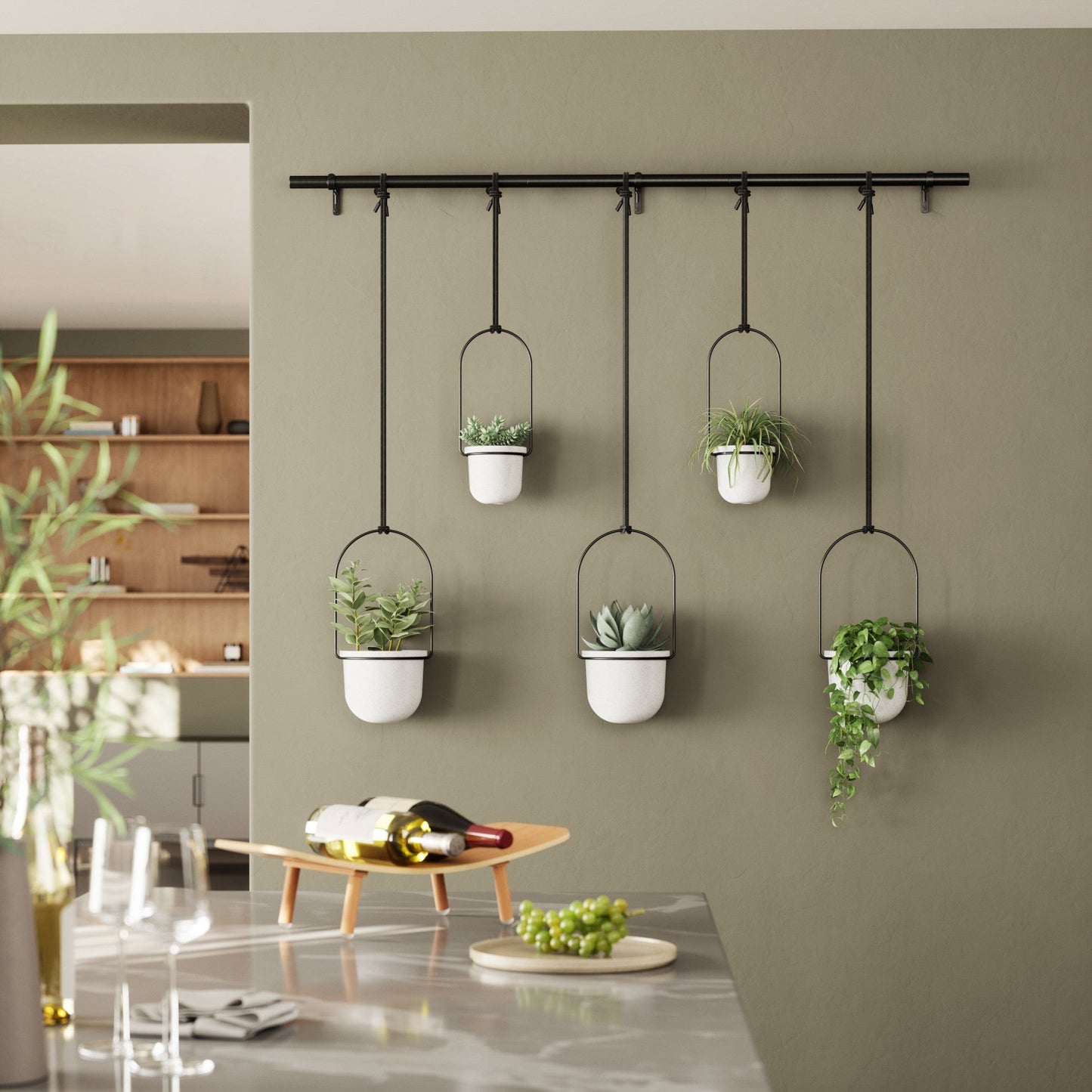 Hanging Planters, Set of 5