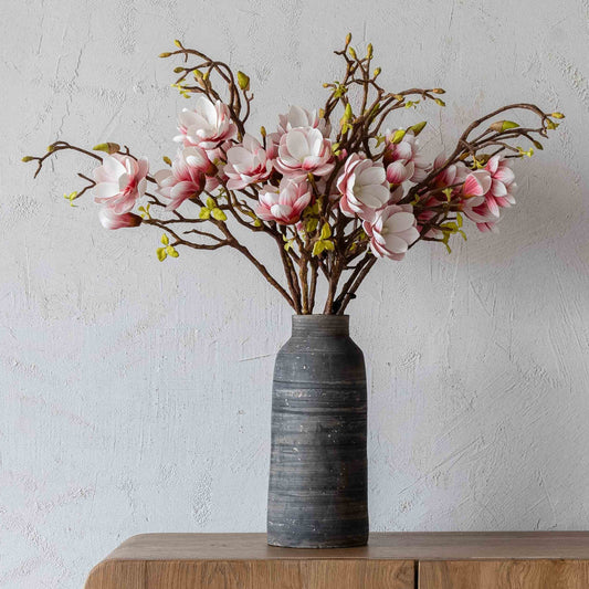 Synthetic Spout Peach (White Pink) - Artificial Flower