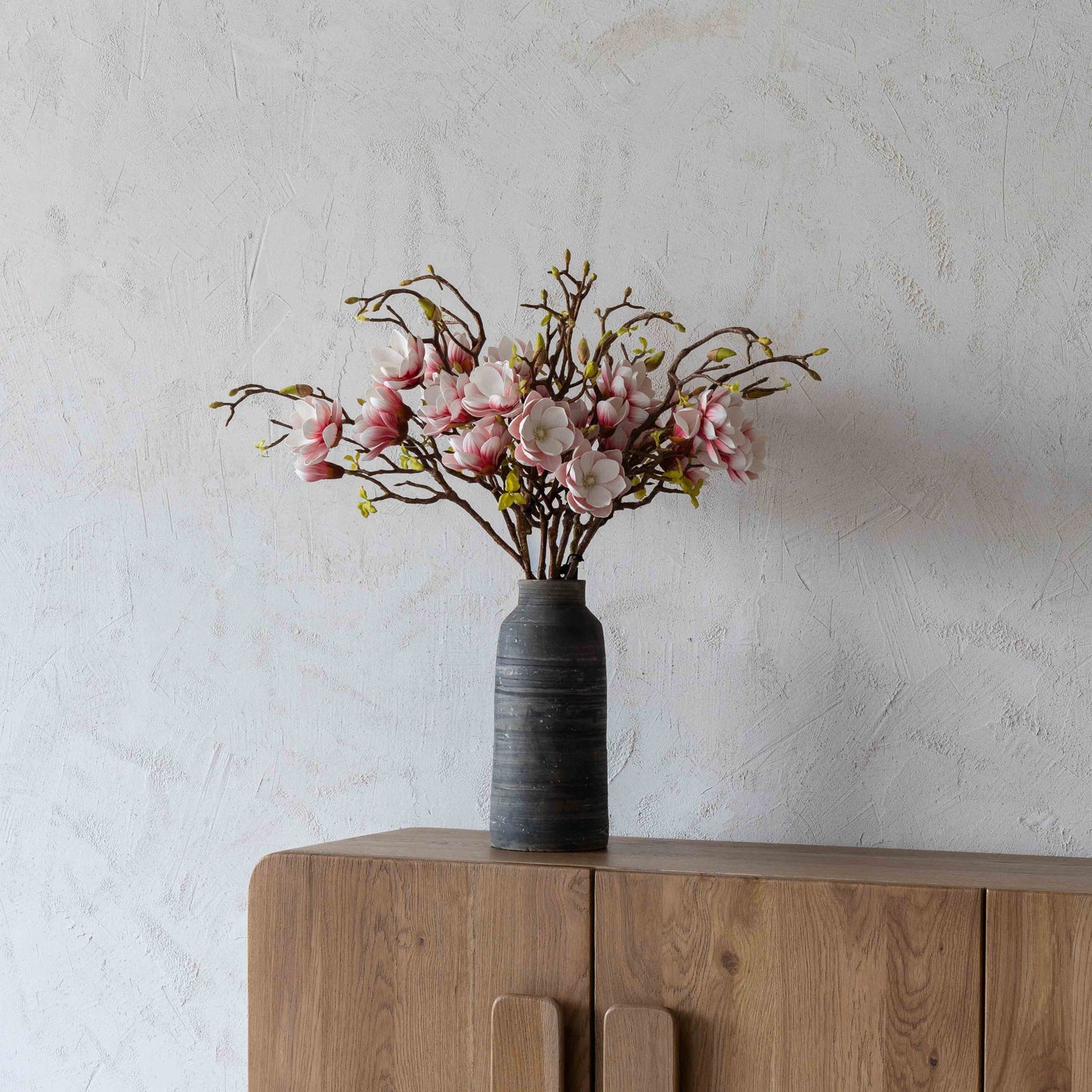 Synthetic Spout Peach (White Pink) - Artificial Flower