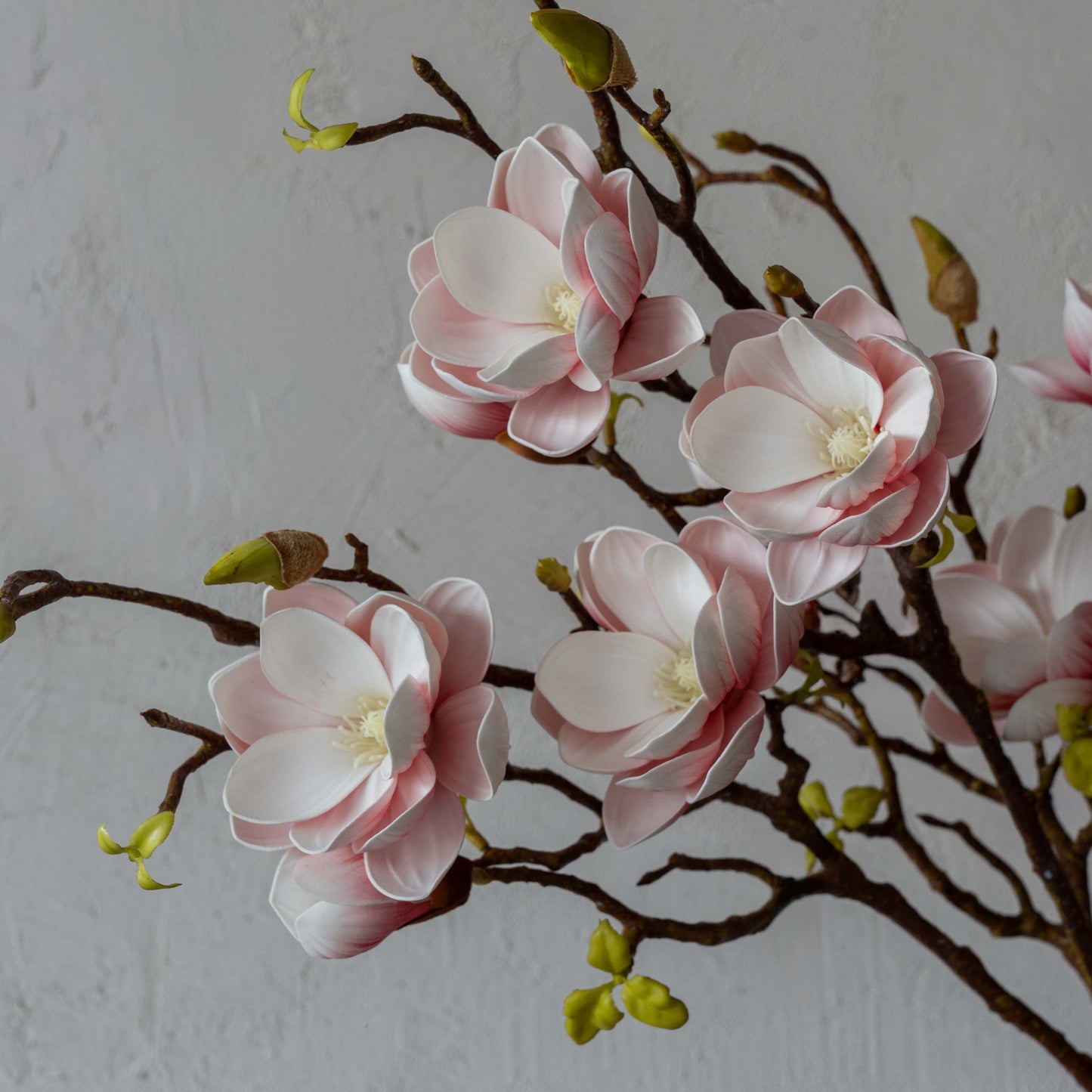 Synthetic Spout Peach (White Pink) - Artificial Flower